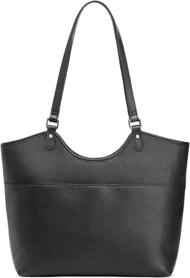 Detalle de S-ZONE leather tote bag 12.4 in