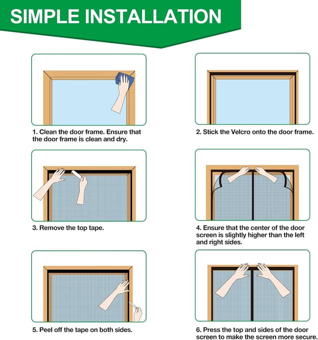 Detalle de 4UMOR Zanzariera magnetica per porta 140x240 cm con chiusura automatica e rete traspirante