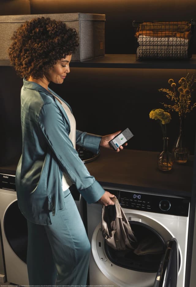 Detalle de Haier HD80-A3959 Wärmepumpentrockner mit i-Refresh und hOn App