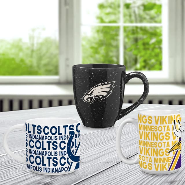 Thumbnail 6 de Rico Industries NFL Football 15 oz White Ceramic Mug
