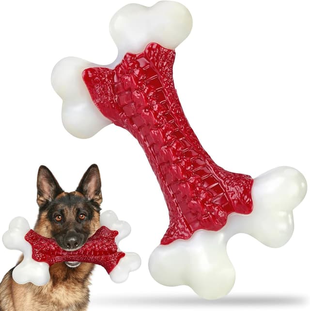Detalle de ChienBox Nylon Bone Toy beef flavour for large dogs
