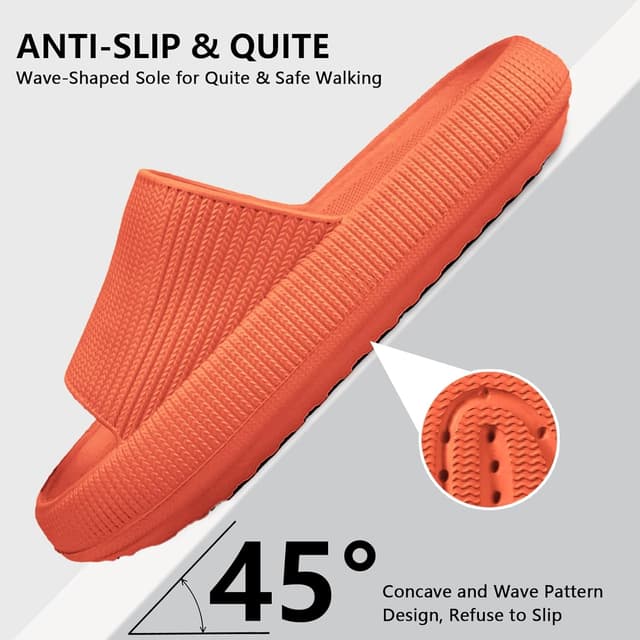 Detalle 2 de HEOAARG Chaussons antidérapants homme/femme « Nuage » en EVA, sliders à séchage rapide