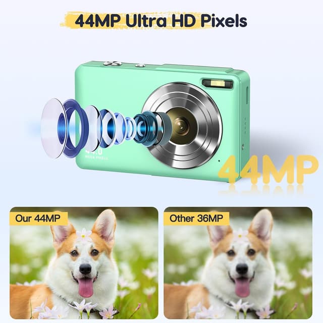 Detalle 2 de Digitalkamera 1080p 44MP grün