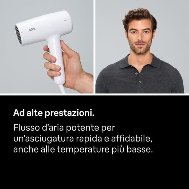 Thumbnail 6 de Braun HD2.1 BRHD210E asciugacapelli 2100W con concentratore, 3 calore e 2 velocità
