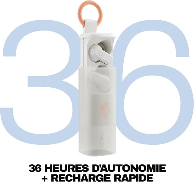 Detalle de Skullcandy Dime Evo Wireless Earbuds : écoute sans fil Bluetooth avec autonomie jusqu’à 36 heures