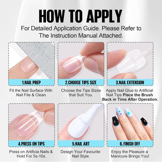 Thumbnail 6 de TOMICCA Kit Capsule Americaine Ongle 240 pièces 💅