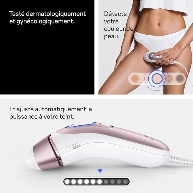 Thumbnail 6 de Braun Epilateur Lumière Pulsée Luminère Pulsee Smart Skin i·expert PL7431 (kit à domicile)
