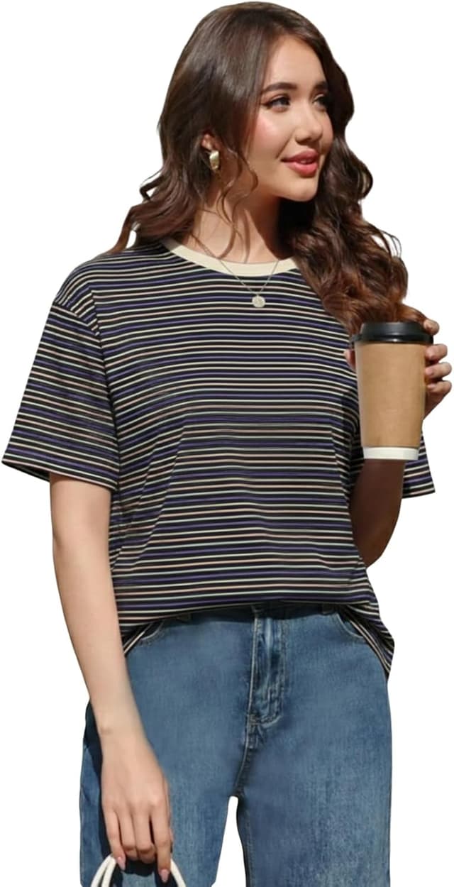 Detalle 2 de Cuptacc Tshirt Damen Rundhals Oversize