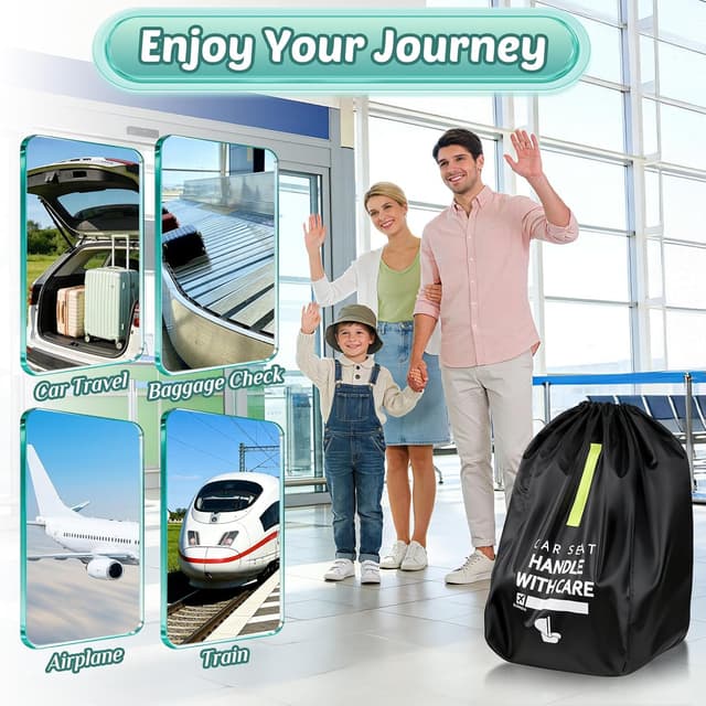 Detalle 2 de Guiseapue Car Seat Travel Bag for Airplane