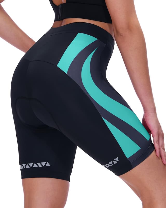 Detalle de Sportneer Padded Cycling Shorts for Women with 4D Padding and Anti-Slip Design