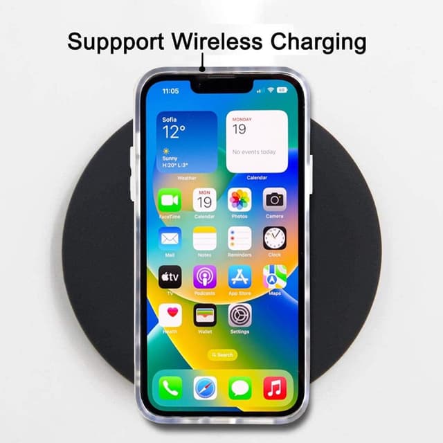 Thumbnail 6 de J.west Luxury Sparkle Translucent Clear iPhone 14 Case (6.1-inch) with Vintage Leopard Print