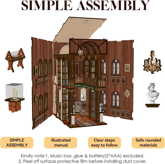 Thumbnail 2 de LUMYCE DIY Book Nook Kit Casas Miniatura