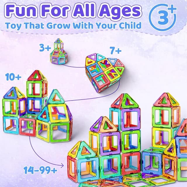 Thumbnail 2 de CoolJOY Magnetische Bausteine 40 Teile