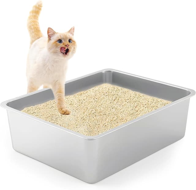 Imagen de Edelstahl Katzenklo 50×35×15 cm 🐾 en OfertitasTOP