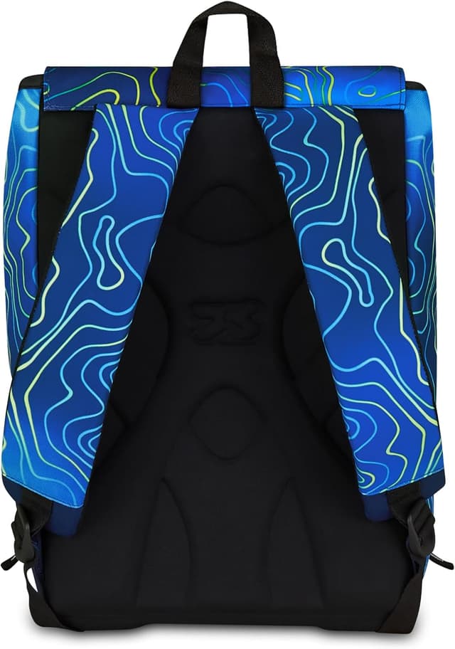 Detalle de Seven Zaino doppio scomparto estensibile Blu, maxi capienza da scuola e viaggio