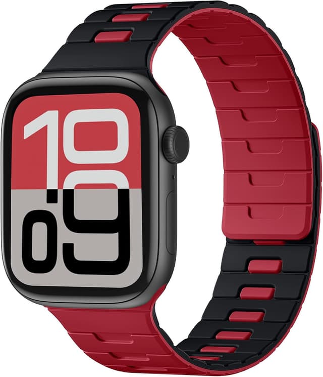 Detalle de Bandletic double magnetic Apple Watch strap 49mm
