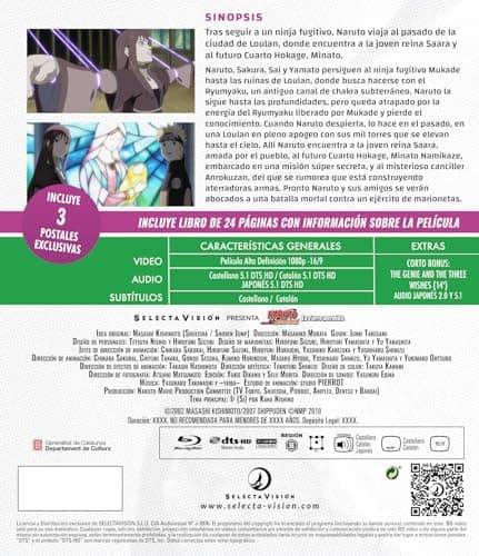 Detalle 2 de Naruto Shippuden La Película 4: La Torre Perdida + Corto en Blu-ray (Selecta Vision)