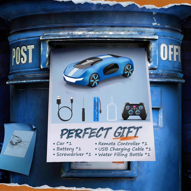 Thumbnail 6 de AEROQUEST Ferngesteuertes RC Stuntauto mit Gestensensor (2,4 GHz), Licht & Sprühfunktion