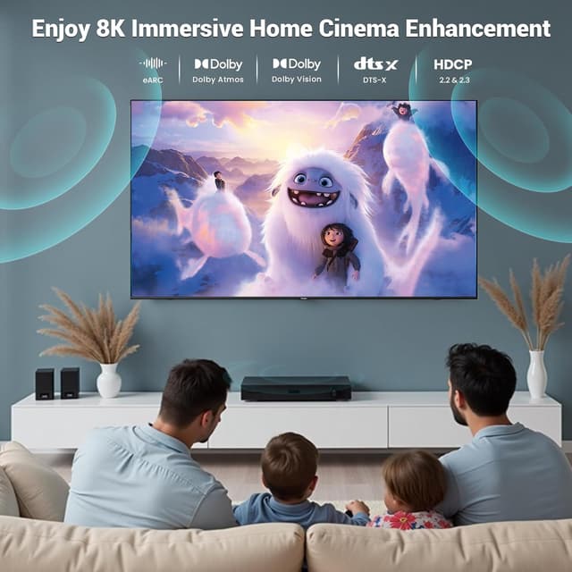 Thumbnail 6 de Etseinri HDMI 2.1 Certified 48Gbps Cable (1m) for 4K 240Hz, 8K 60Hz, eARC & Dolby Atmos