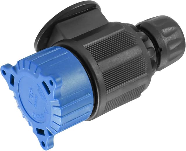 Detalle 2 de ETUKER 13-poliger Anhängerstecker mit Parkschutzabdeckung (12-V, 13-polig) für Anhänger, Wohnmobil & Co.
