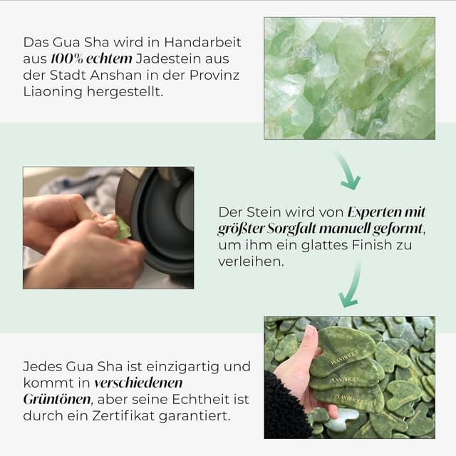 Thumbnail 4 de PLANTIFIQUE Jade Gua Sha Stein Gesichtsmassage 💆♀