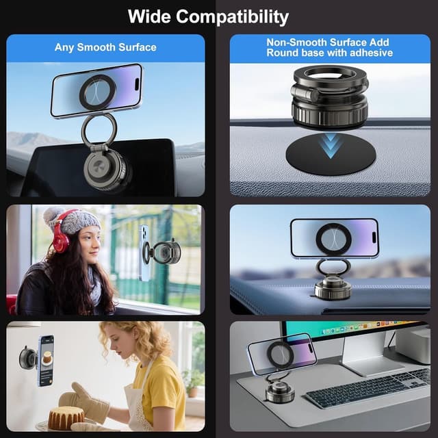 Thumbnail 4 de Kairiyard Upgraded Magnetische Handyhalterung 360°