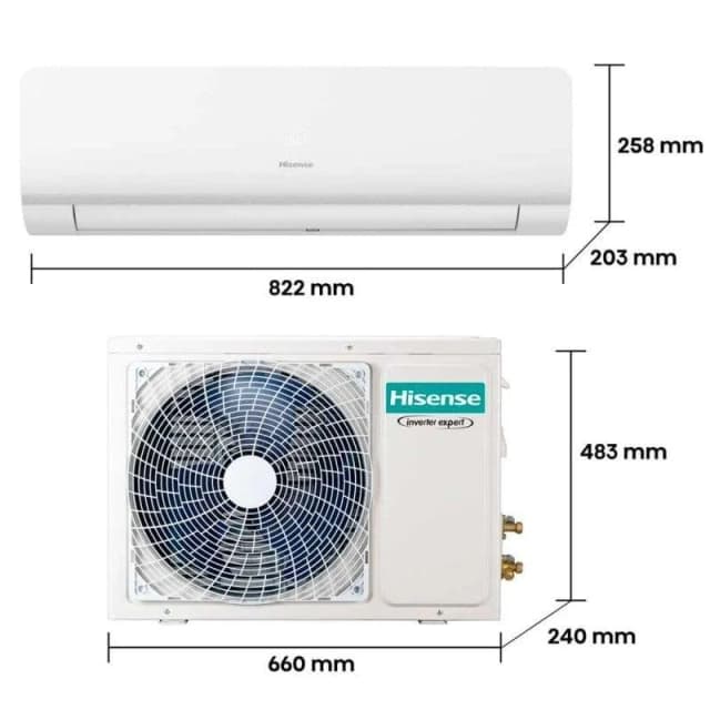 Detalle 2 de Hisense KC35LR03 Aire acondicionado Inverter con WiFi y Bomba de Calor