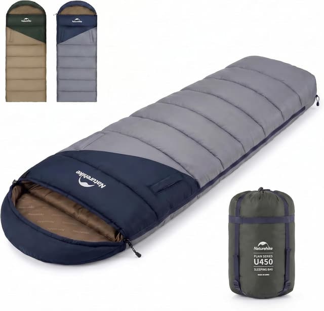 Detalle de Naturehike Sac de couchage Compact 3 saisons 220 x 85 cm avec sac de compression