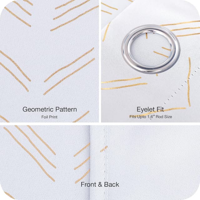 Thumbnail 5 de Deconovo 140×180CM rideaux occultants bleu marine