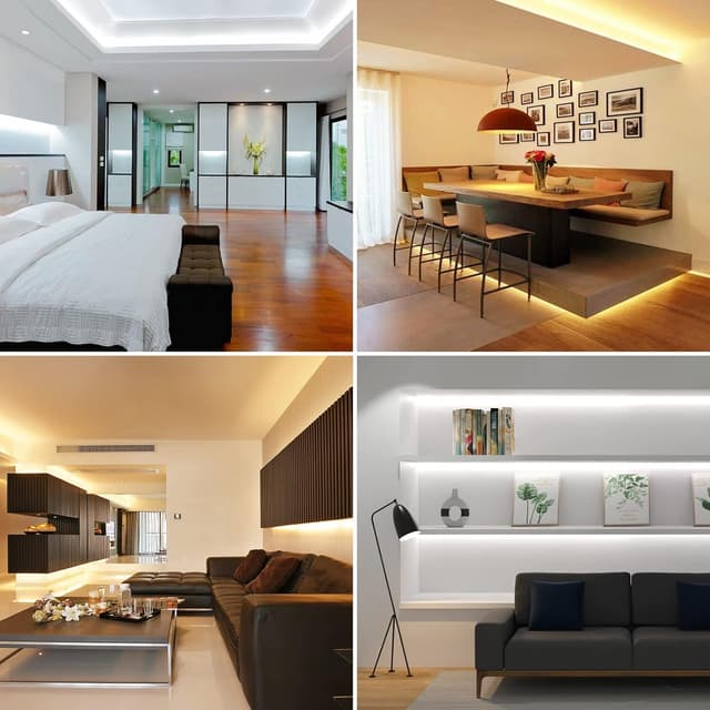 Detalle 2 de Lepro 10m LED Strip Lights with Remote and Plug (Warm White to Cool Daylight, Tunable)