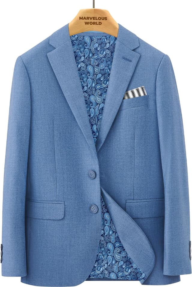 Thumbnail 5 de Marvelous World Boys' Slim Fit Suit Set