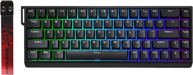 Detalle de YUNZII x MADLIONS MAD68 HE wired 60% gaming keyboard with magnetic rapid trigger (black)