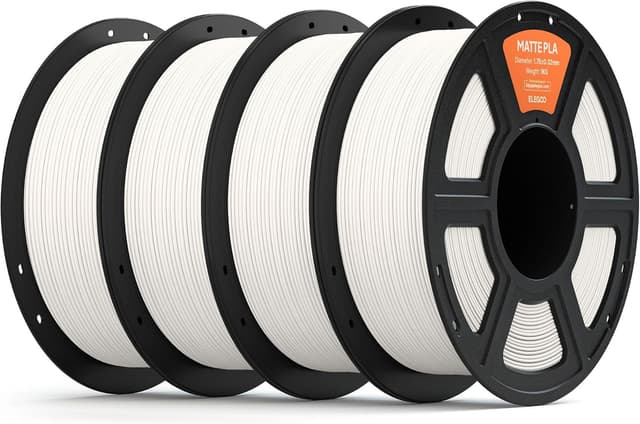 Detalle de ELEGOO Matte PLA Filament 1,75 mm Set mattweiß (4 kg) für 3D-Drucker