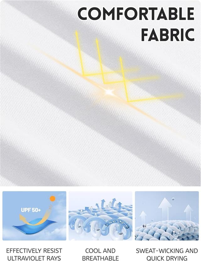 Detalle de TACVASEN UPF 50+ long sleeve UV top