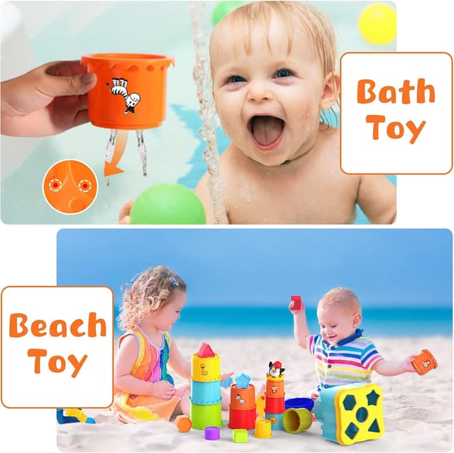 Thumbnail 2 de MOONTOY Baby Stapelbecher 19 Teile