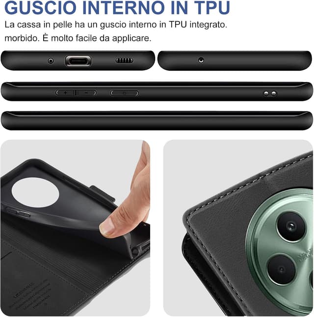 Detalle de Giyer Cover OPPO Reno12 FS 5G, 6,6 pollici