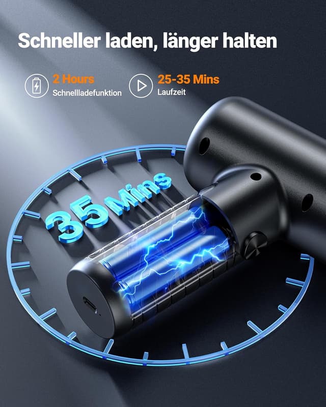 Detalle de SEALIGHT Handstaubsauger 32000 Pa (kabellos, 4-in-1) mit bürstenlosem Motor – dunkelgrau