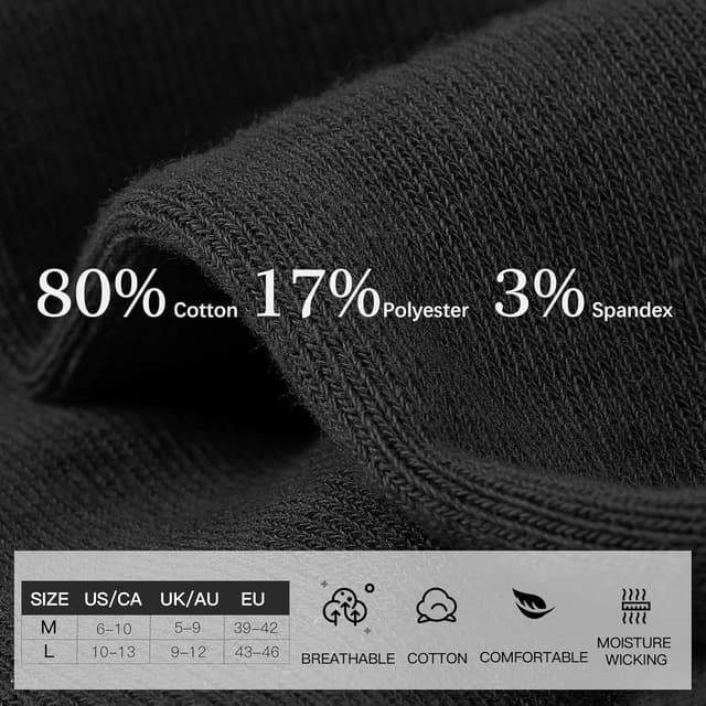 Detalle de CLOSEMATE Chaussettes invisibles homme/femme 6 paires (39-42 / 43-46) en coton élastique antidérapantes