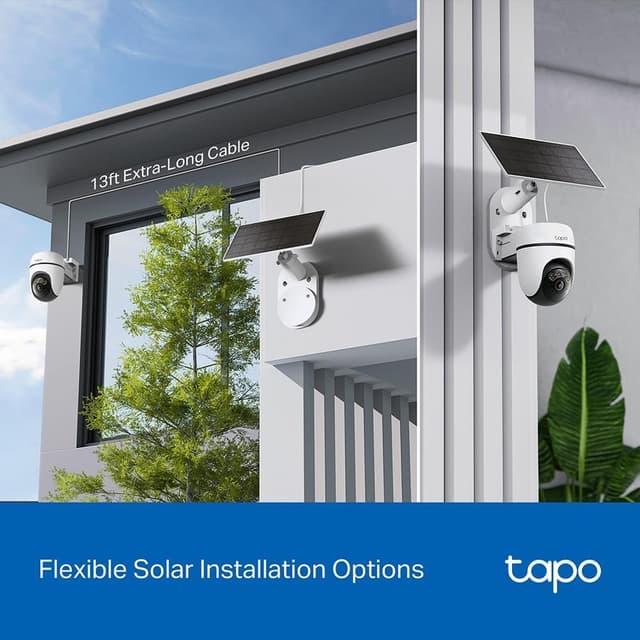 Detalle de Tapo TC90 2K solar security camera kit