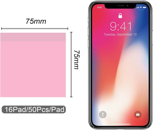 Detalle 2 de (16 Pads) Sticky Notes 3x3 inches multi-colour pads 📝