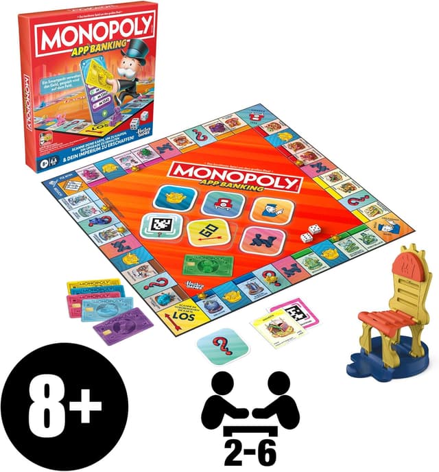 Thumbnail 1 de Monopoly App Banking Brettspiel 2–6 Spieler 🎲