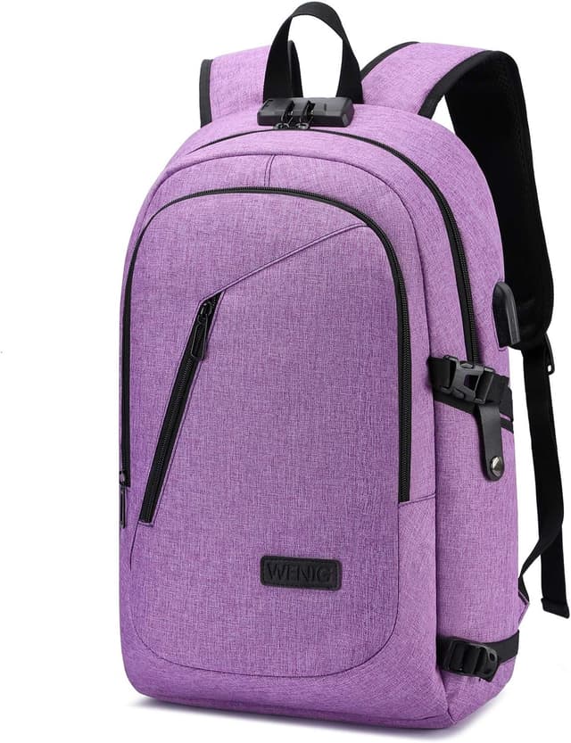 Detalle de WENIG anti-theft laptop backpack 15.6 inch