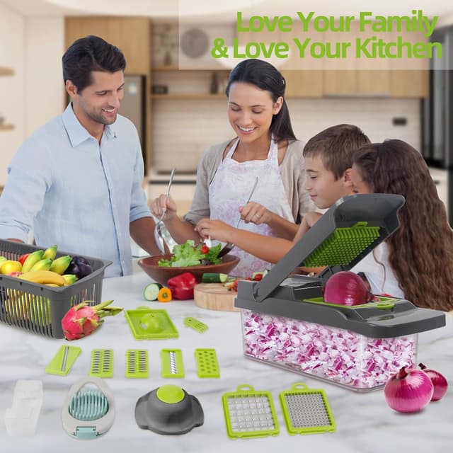 Thumbnail 5 de Veggie Vegetable Chopper Manual 1-piece 🥗