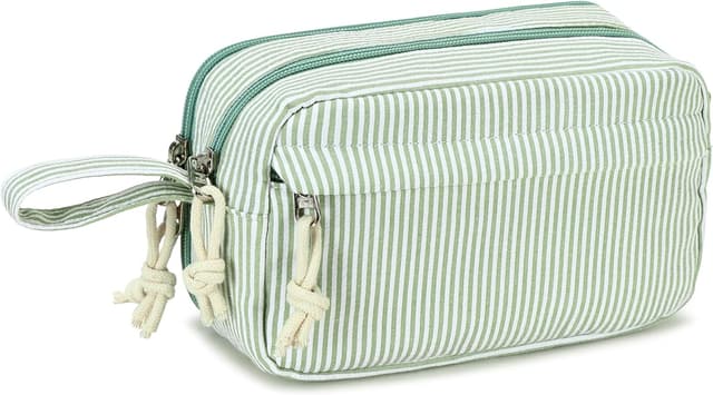 Detalle 2 de LOIDOU Federmäppchen für Mädchen (Cremeweiß) – groß, niedlich & mit viel Platz für Stifte