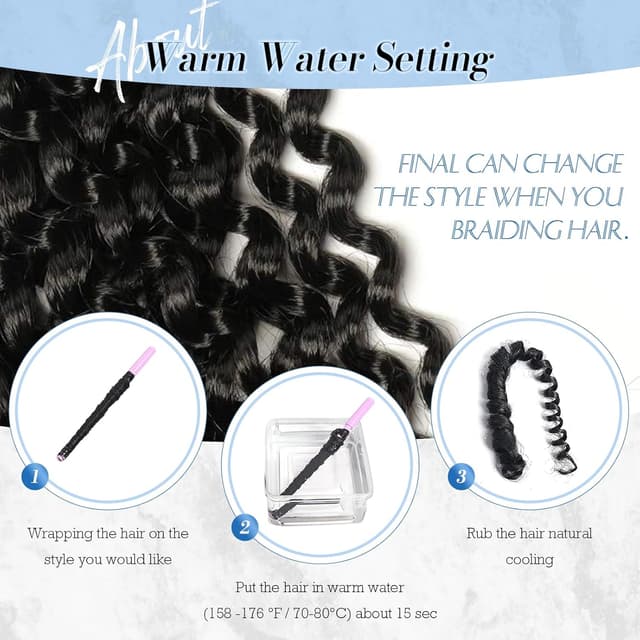 Detalle de FESHFEN Yaki Flechthaar Extensions, 65 cm