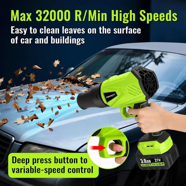Detalle 2 de Maypott Cordless Leaf Blower 21V