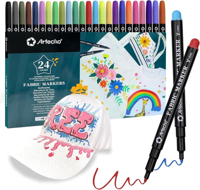 Thumbnail 6 de Artecho Acrylstifte 24 Farben Marker-Sets für DIY 🎨
