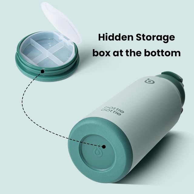 Thumbnail 1 de BOTTLE BOTTLE Borraccia termica 850 ml con cannuccia e supporto pillole 🚰