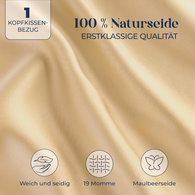 Thumbnail 1 de DREAMZIE Seidenkissenbezug 40x60 cm