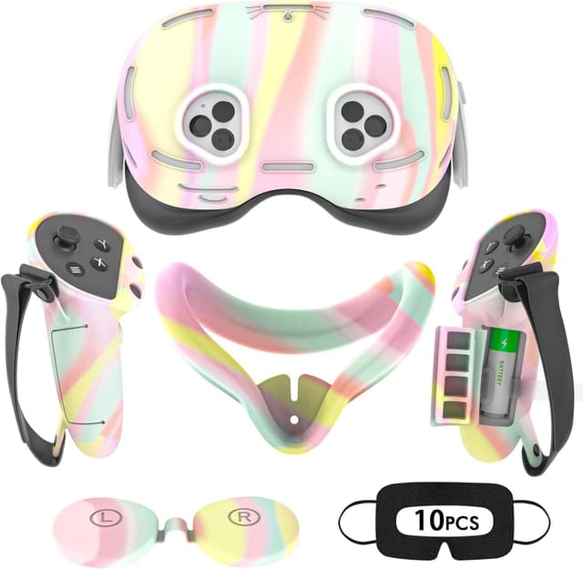 Detalle de Tyasoleil VR Silicone Case Accessory Set for Meta/Oculus Quest 3S